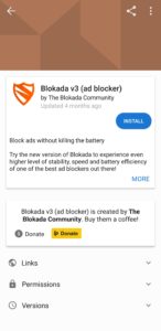 Blokada in F-Droid